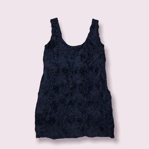 FOREVER 21 Dark Navy Flowered Mini Dress